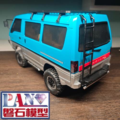 兰达科技得利卡面包车1296遥控车RC专业模型改装后爬梯装饰心情件