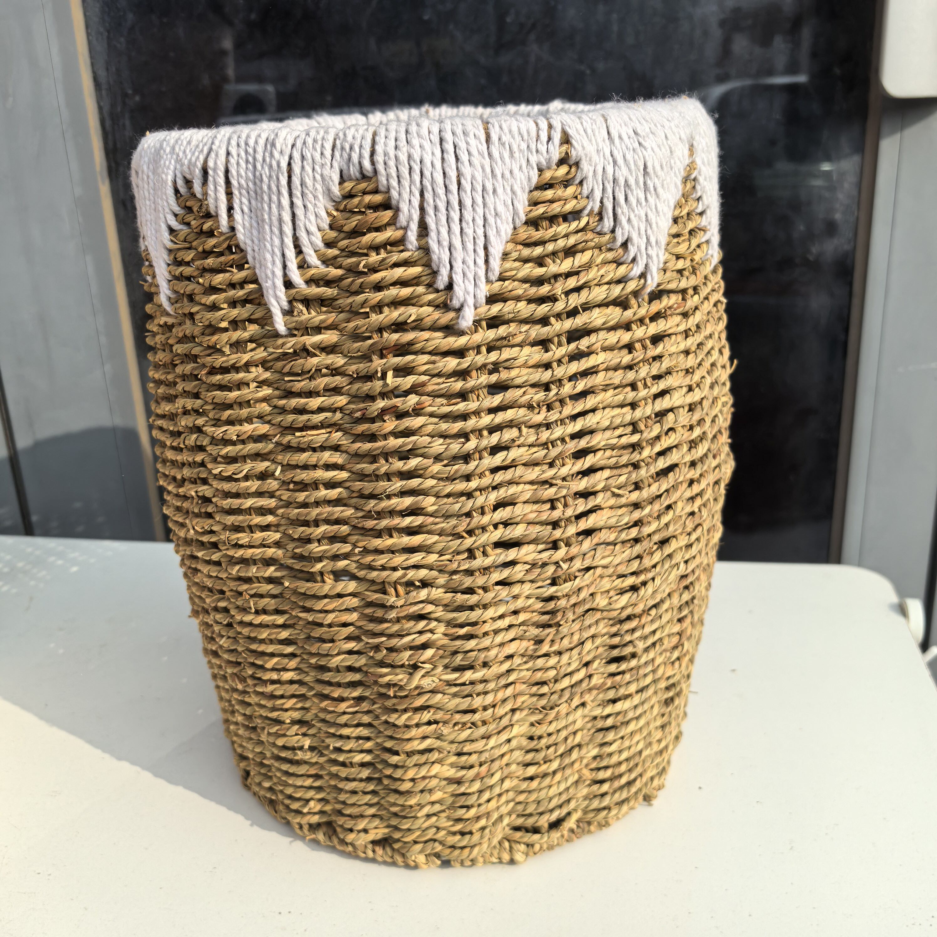 女包编织收纳篮脏衣篓草编筐子店铺民宿软装陈列装饰品特别款坛子