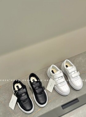 高定版本！增高显腿长！01/30 新品 26s 魔术贴厚底小白鞋 休闲鞋