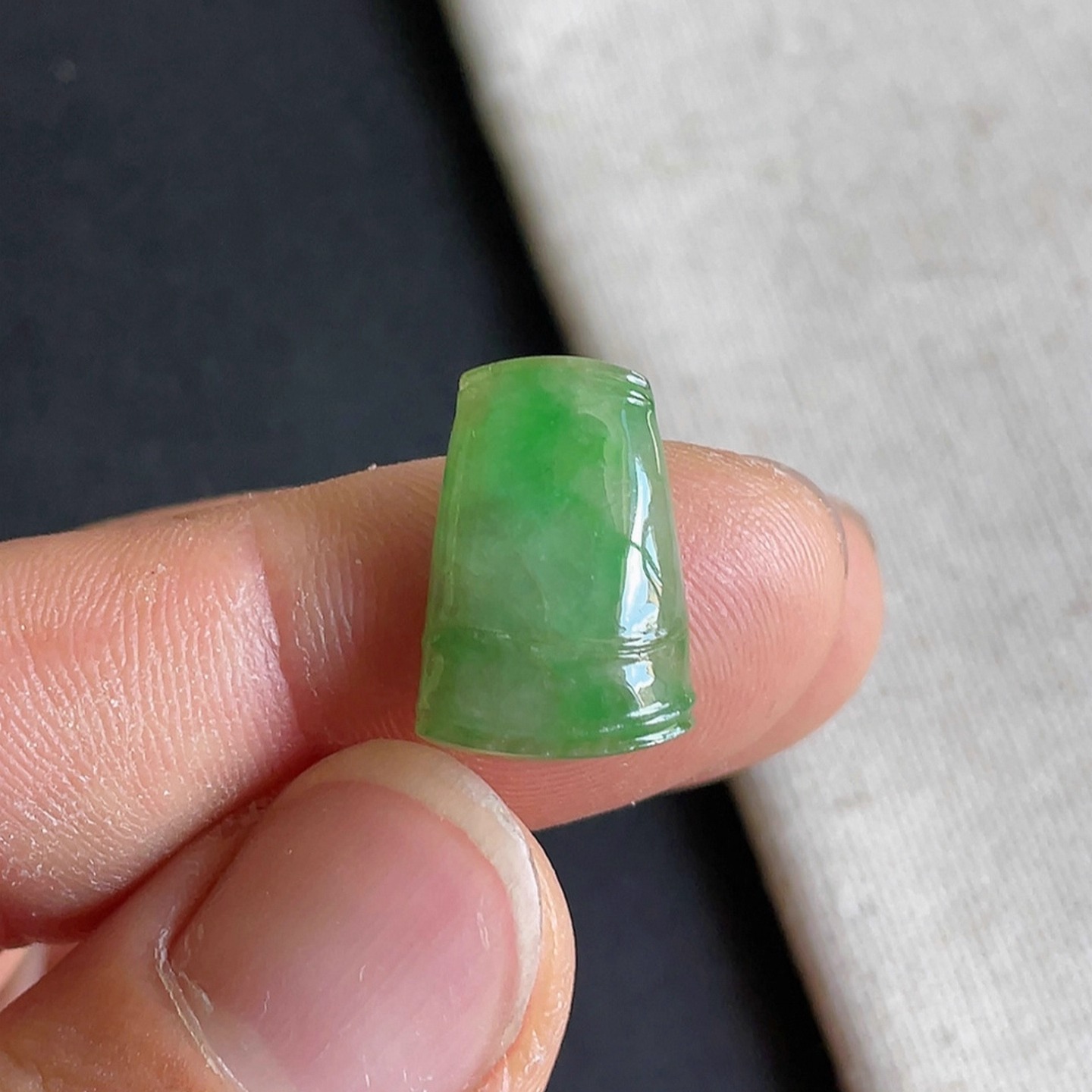 天然翡翠竹节A货缅甸翡翠