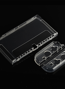 Switch oled透明保护壳TPU高透软壳分体式手柄保护套任天堂配件