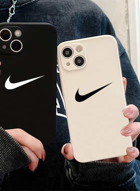 运动潮牌17新款11nike苹果16promax手机壳15pro软壳13磨砂硅胶12超薄防摔7/8plus情侣14适用Xs高级感XR保护套