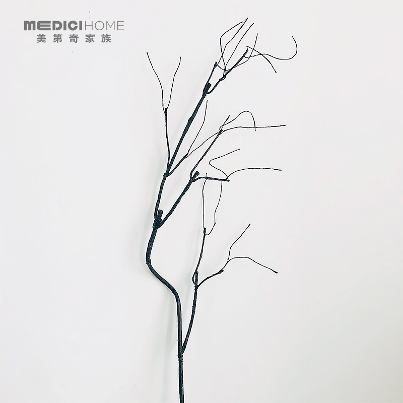 仿真枯树枝枯藤插花造景素材绿植干枝花材配材叶子家居样板间饰品
