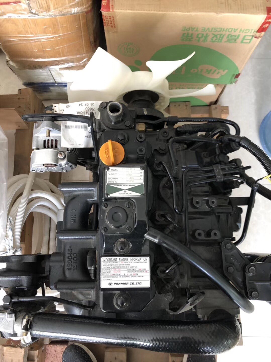 洋马3d84 3tnv88全新发动机总成 洋马发动机配件挖掘机配件缸体