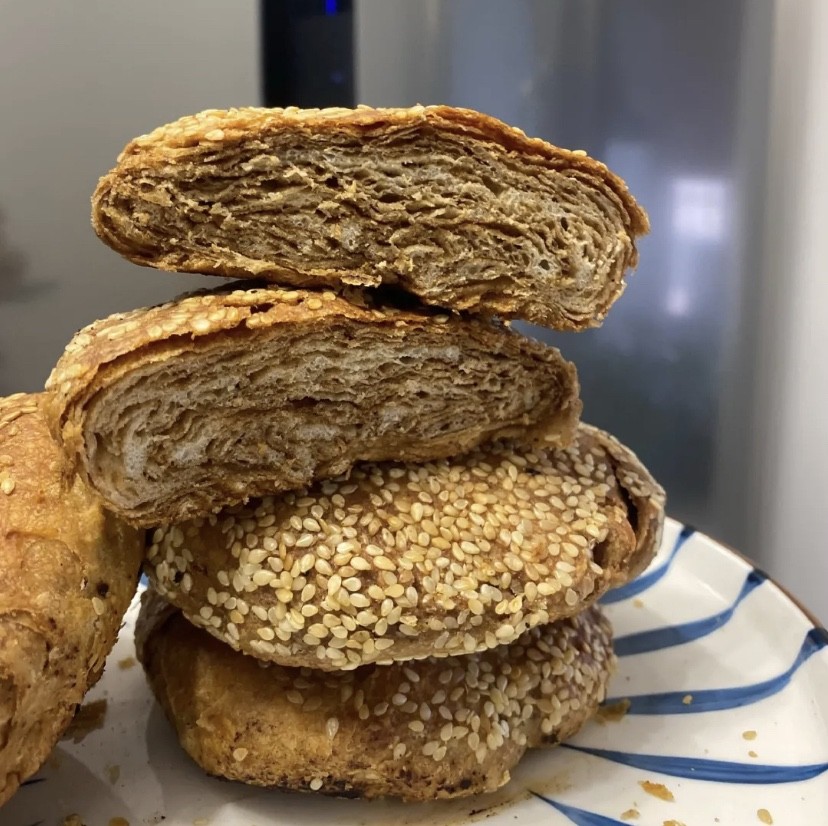 老北京烧饼牛街清真穆民美食清真食品芝麻烧饼麻酱椒盐烧饼