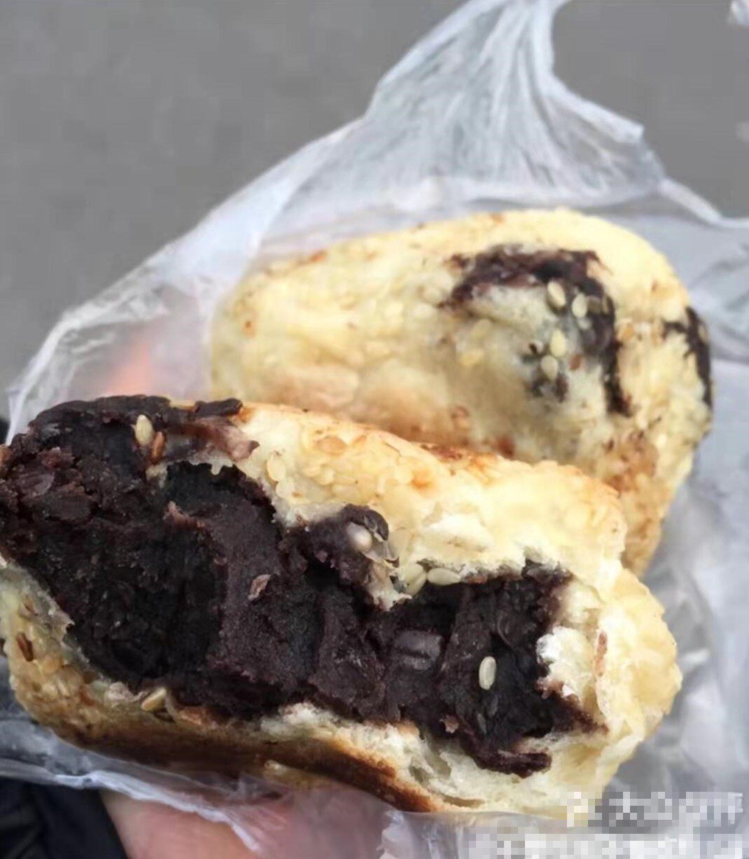 老北京牛街聚宝源清真小吃豆馅烧饼/豆沙火烧糕点 蛤蟆吐蜜10个装