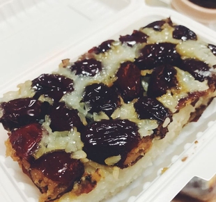 老北京传统美食老回回小吃店豆沙小枣切糕年糕糯米小枣顺丰真空