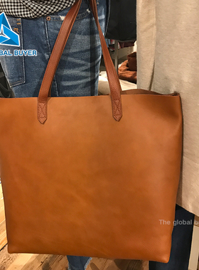 美国正品Madewell transport tote 大号牛皮托特包手提包休闲女包