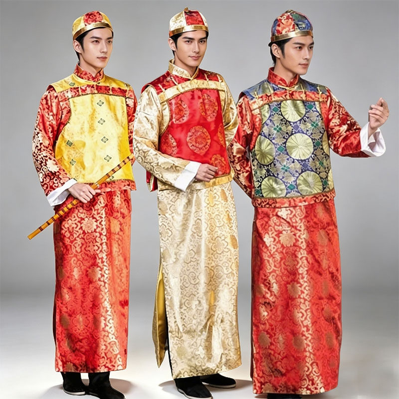 出租清朝古装阿哥服满族宫廷服贝勒爷地主少爷太子皇帝演出服租赁