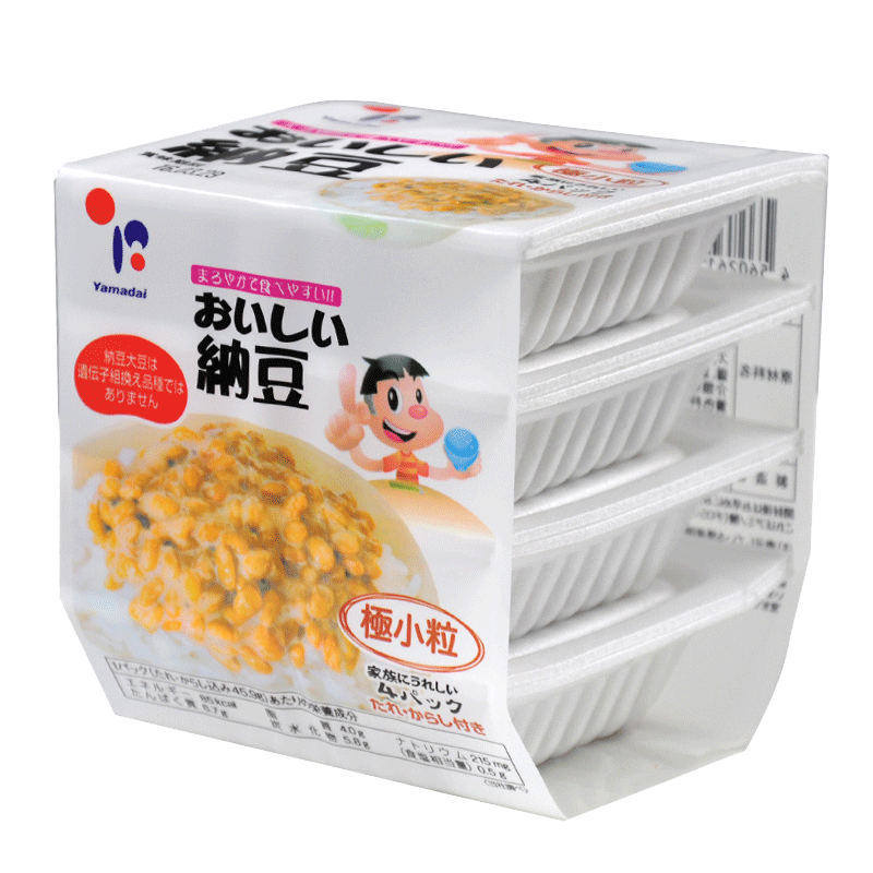 纳豆 5份包邮日本山大进口纳豆(4盒小粒)160g即食拉丝纳豆激酶