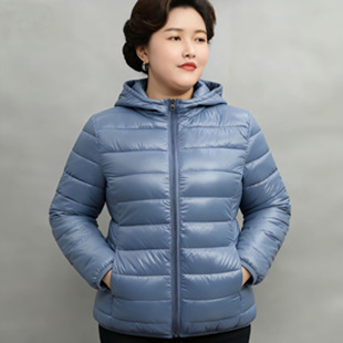 大码棉服短款棉衣外套中老年妈妈装大码棉衣轻薄显瘦韩版宽松棉袄