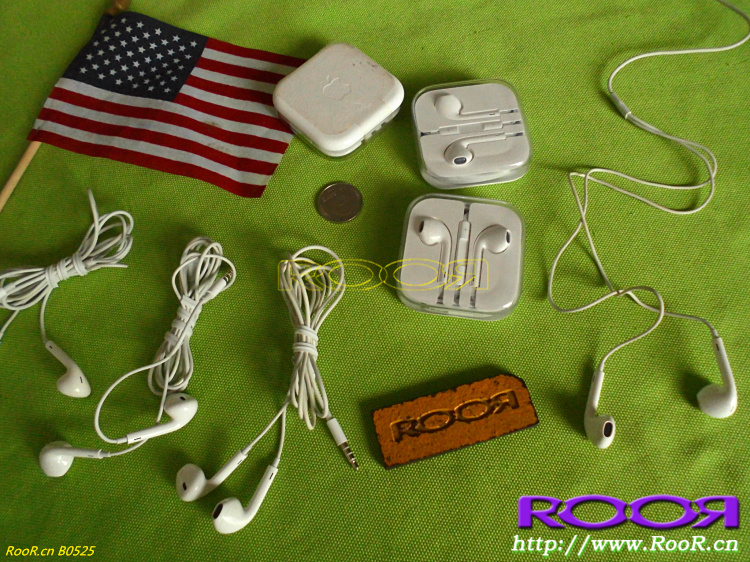 RooR ②纯正 原装 萍菓 A.ppl.e Ear-Pods 电脑耳机/耳麦