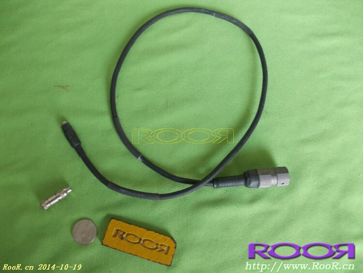 ※ RooR ※ 美国 军规 6针接头转3.5单声道 对讲机连接线 （单通
