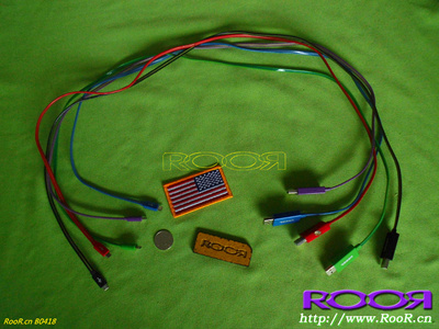 RooR美国 箭鱼 Rocketfish Micro USB 动态 炫光数据线