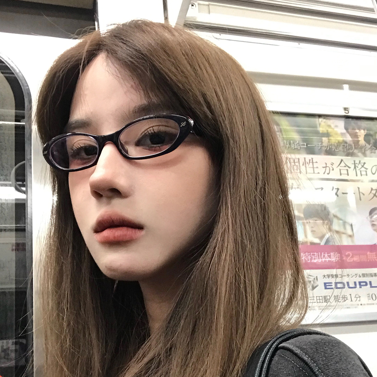 日系黑色氛围感眼镜女复古时尚超轻镜框素颜显脸小可配度数近视镜