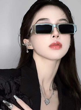 SENIOR GLASSESS潮牌欧美方形金属墨镜ins街拍网红太阳镜男女同款