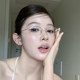 韩系纯欲椭圆半框眼镜超轻平光镜女小脸素颜神器高级感近视眼镜框