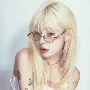 gm小框椭圆金属钻石眼镜女素颜个性 复古Y2K潮流镜框可配度数 美式