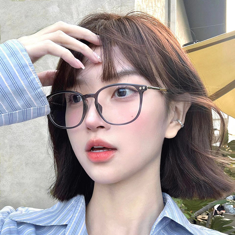 学生超轻防蓝光早八素颜眼镜ins