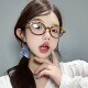超轻TR复古玳瑁色书呆子眼镜ins风女款 学生文艺镜框可配度数 韩版