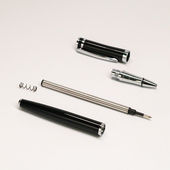 金属签字笔黑色男士 商务礼品笔定制logo激光刻字企业会议宣传礼品