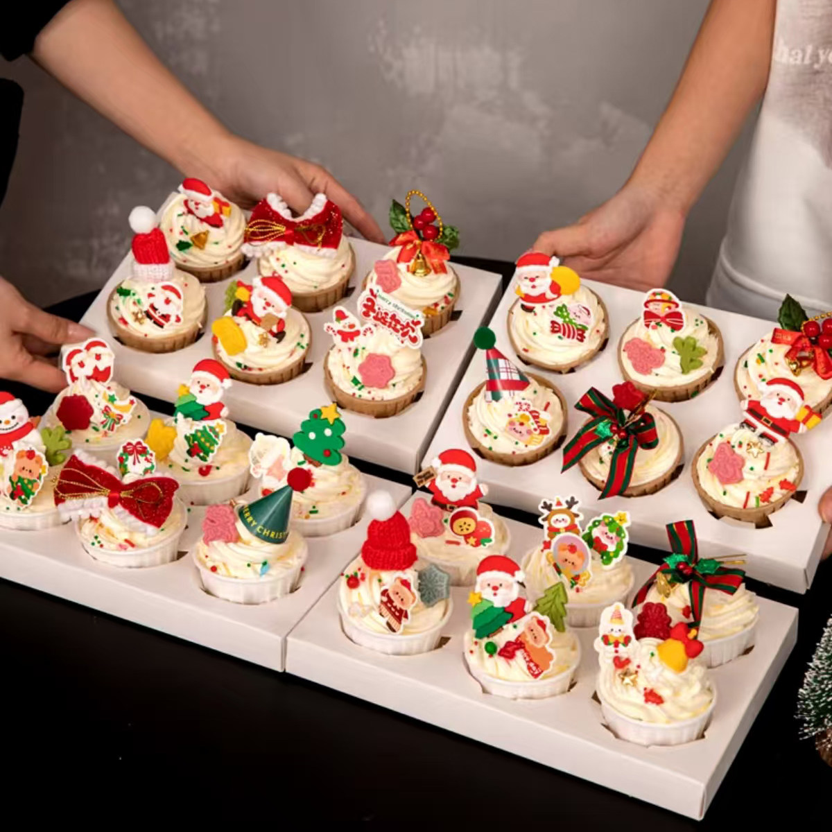 圣诞节平安夜纸杯子生日蛋糕甜品下午茶同城北京上海杭州深圳全国