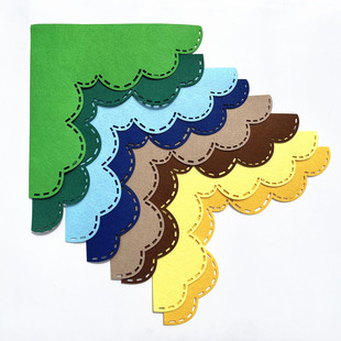 小学幼儿园黑板报主题墙边框装饰环创材料莫兰迪色无纺布直角墙贴