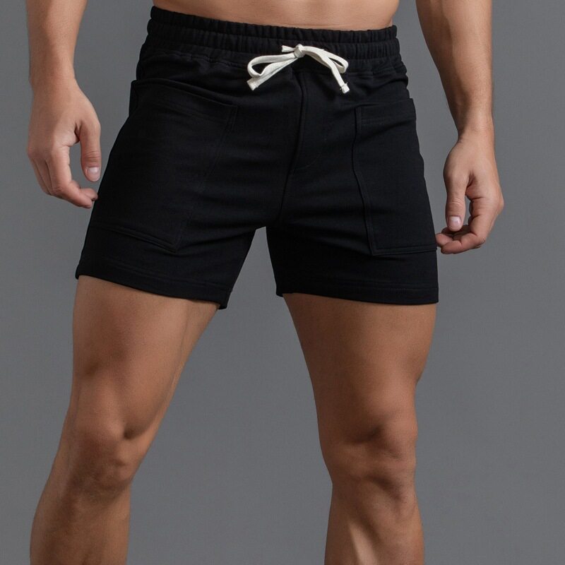 工装短裤男 夏季针织纯棉三分裤 大口袋运动健身休闲时尚潮流大码