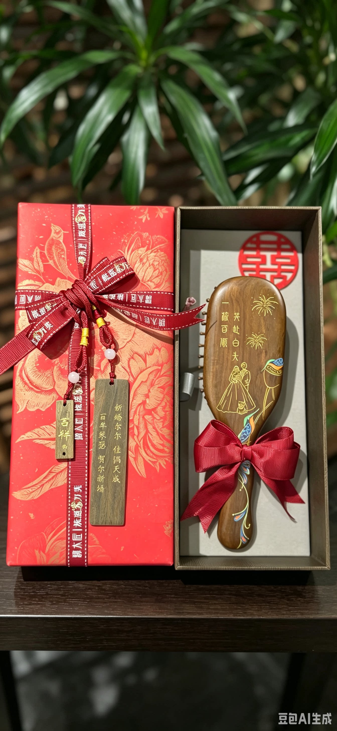 谭木匠梳子翠屏订制刻字母亲节礼物送妈妈送老师送闺蜜新婚礼物