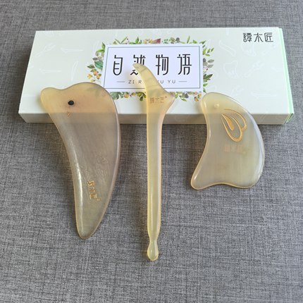 谭木匠正品羊角玉兔  海豚  马蹄莲刮痧按摩板小红书推荐