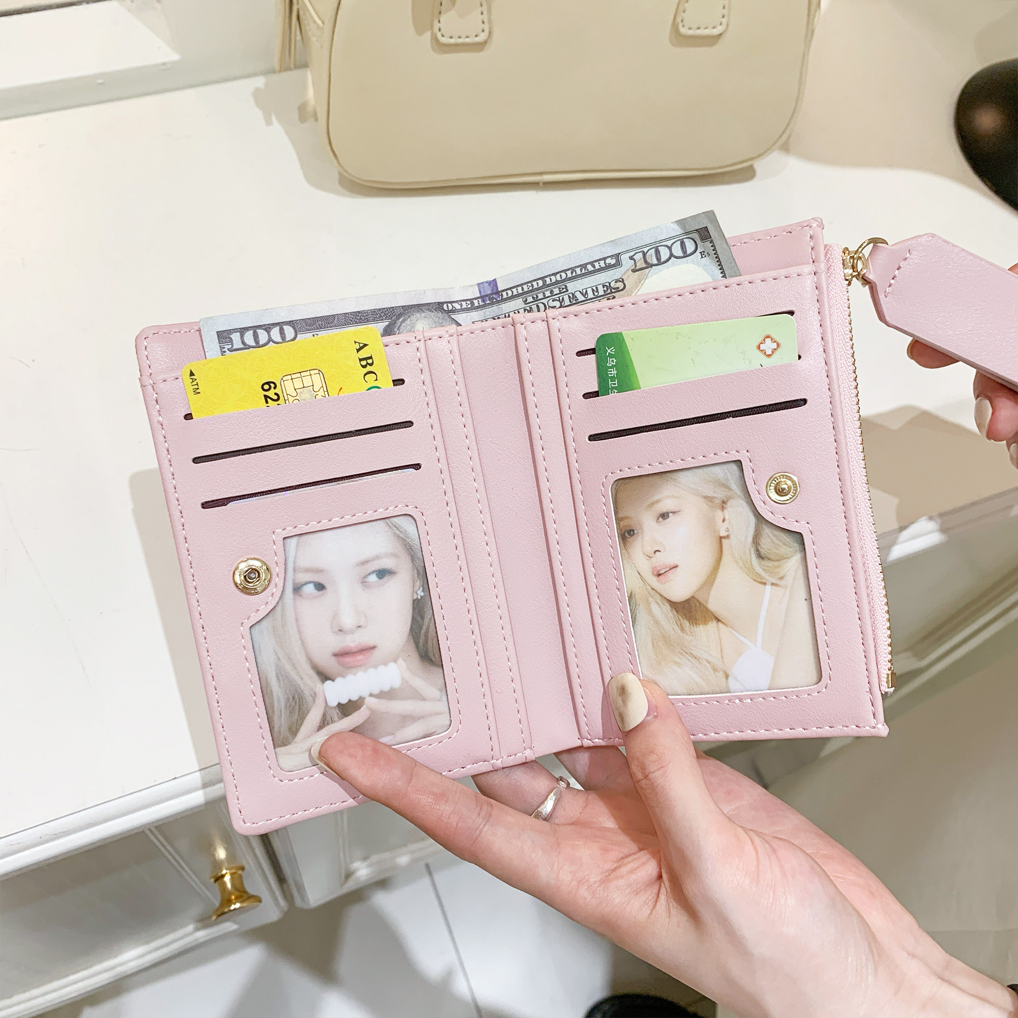 韩系钱包女短款小巧大容量多卡位防消磁卡包零钱包一体包学生钱夹,箱包皮具/热销女包/男包,钱包,淘宝优惠券,粉丝福利购,淘宝优惠卷