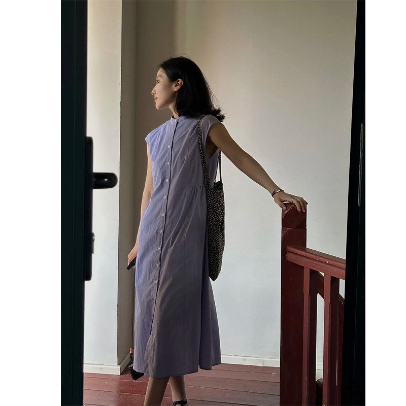女夏新款复古小立领衬衫