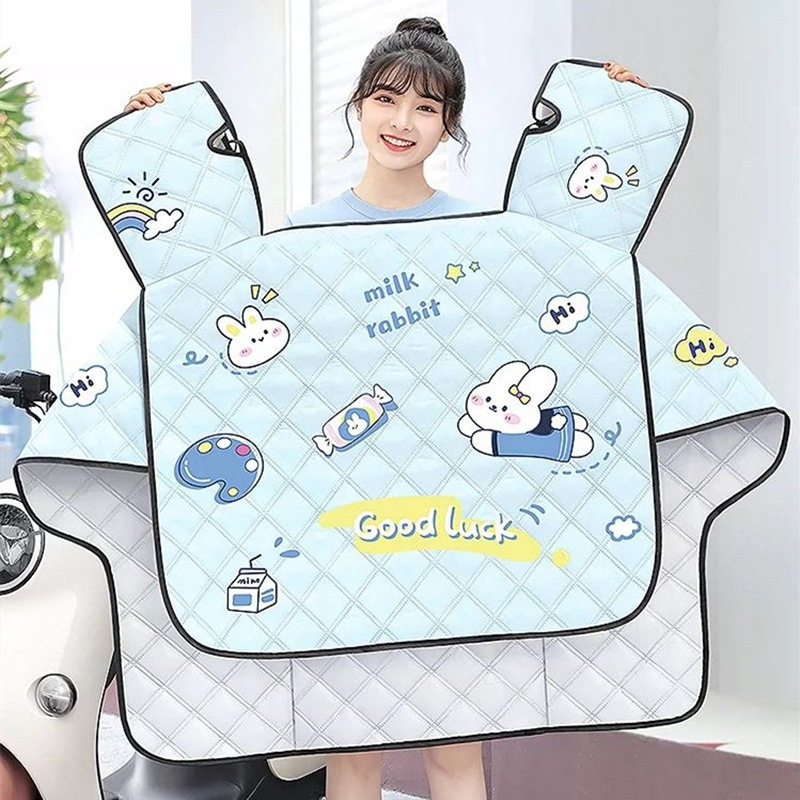 电动车挡风被夏季防晒挡风罩防水