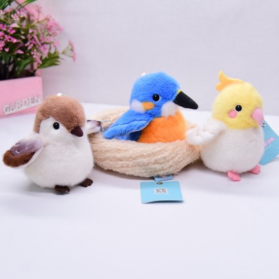 多爱卡通毛绒小鸟玩具