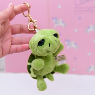 卡通乌龟公仔毛绒玩具小挂件招财龟汽车钥匙扣包包饰品背包挂饰男