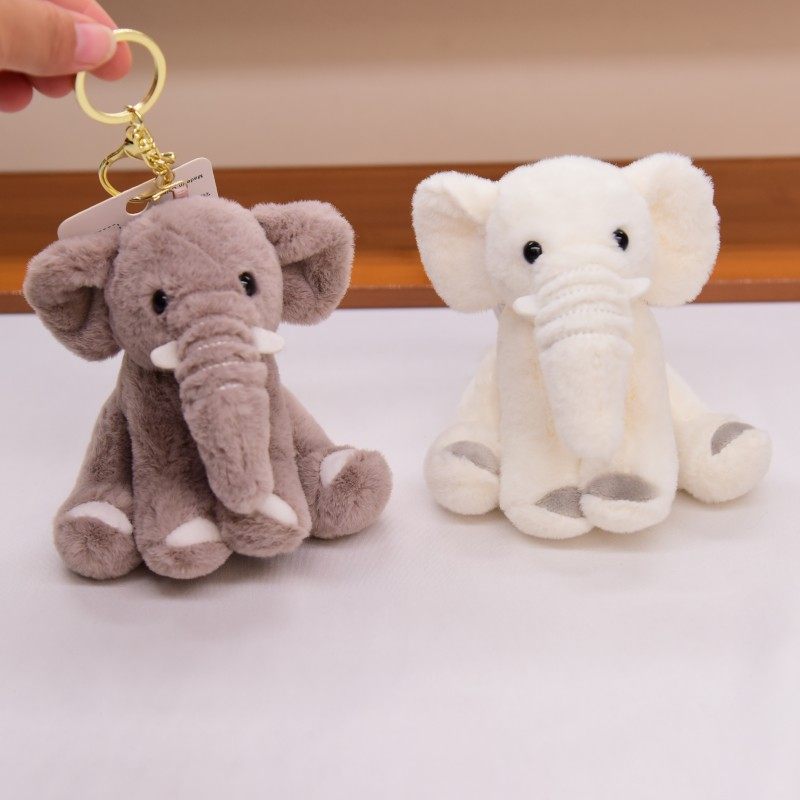 卡通小象公仔挂件毛绒玩具大象玩偶钥匙扣情侣包包饰品背包挂饰女