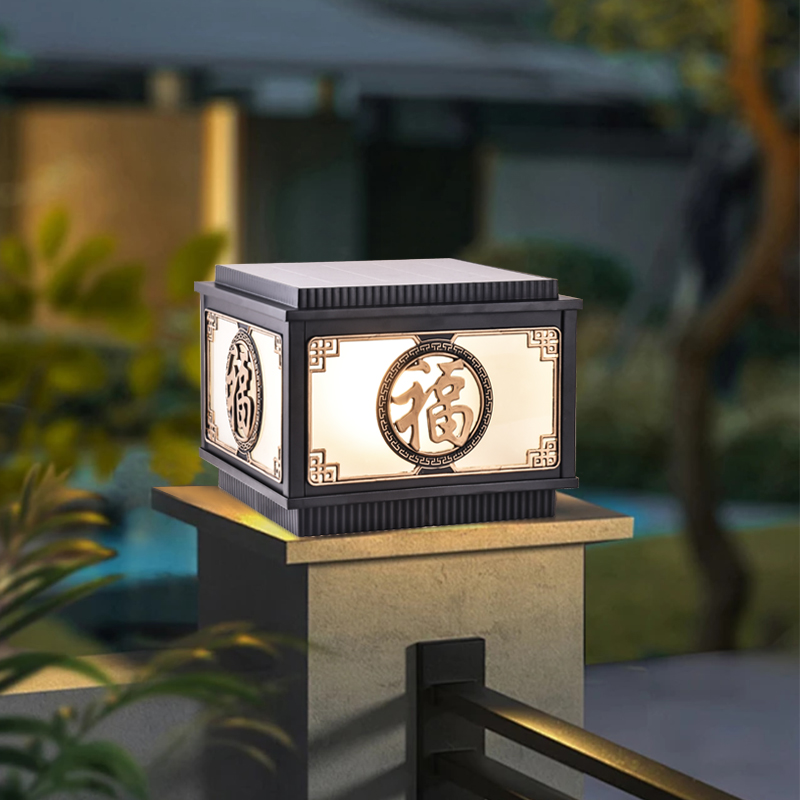 暖朵太阳能柱头灯2024年新款