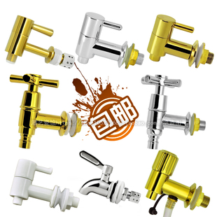 陶瓷净水缸储水缸全铜水龙头玻璃净水器泡酒瓶铜龙头酒瓶龙头 包邮