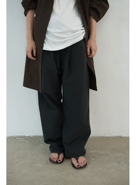 seeseao 运动休闲长裤男女同款宽松慵懒裤脚可调节松紧式秋季百搭