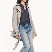 休闲气质长款 时尚 风衣复古收腰显瘦大衣女外套 2025秋新款 专柜同款