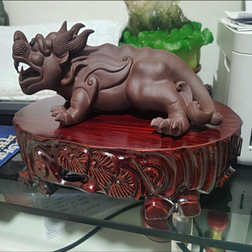 椭圆形奇石底座厂家直销实木