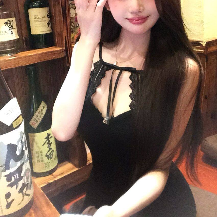 总裁的娇妻性感纯欲辣妹连衣裙名媛精致蕾丝吊带挂脖泰国包臀裙女