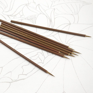 陶艺叶筋笔陶艺勾线笔釉上新彩釉下彩绘描线绘画工具水粉水彩上色