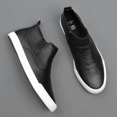 子潮鞋 潮流百搭板鞋 冬季 休闲鞋 高帮男鞋 韩版 男士 皮鞋 男马丁靴透气