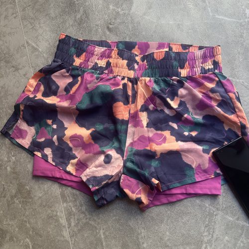 运动短裤女春夏防走光跑步裤假两件速干平角内寸内抽绳瑕疵特价