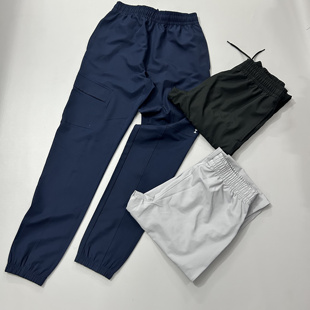 口袋户外休闲跑步裤 春秋快干带抽绳工装 慢跑徒步旅行 运动裤 男式