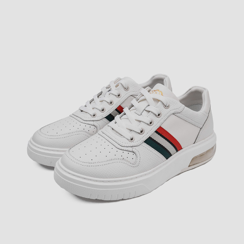 金利来男鞋2025秋季新品G239530353BBE高端休闲运动鞋牛皮板鞋AAE