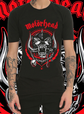 Motorhead摩托头重金属摇滚乐队T恤男圆领短袖春夏