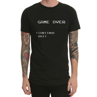 8bits8位游戲機像素復古男圓領短袖 over T恤任天堂紅白機game