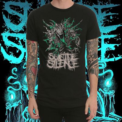 Suicide Silence自杀寂静死核重金属摇滚乐队T恤男